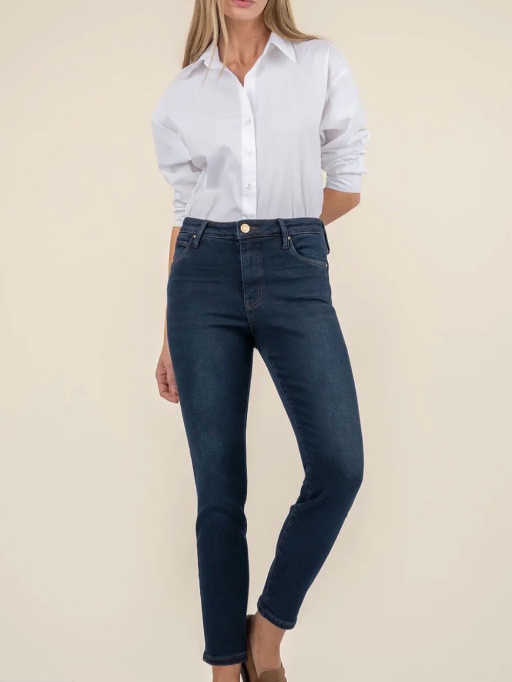 Kut from the Kloth High-Rise Charlize Cigarette Leg Jeans